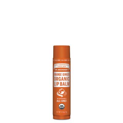 Dr. Bronner's Organic Lip Balm Orange Ginger 4g